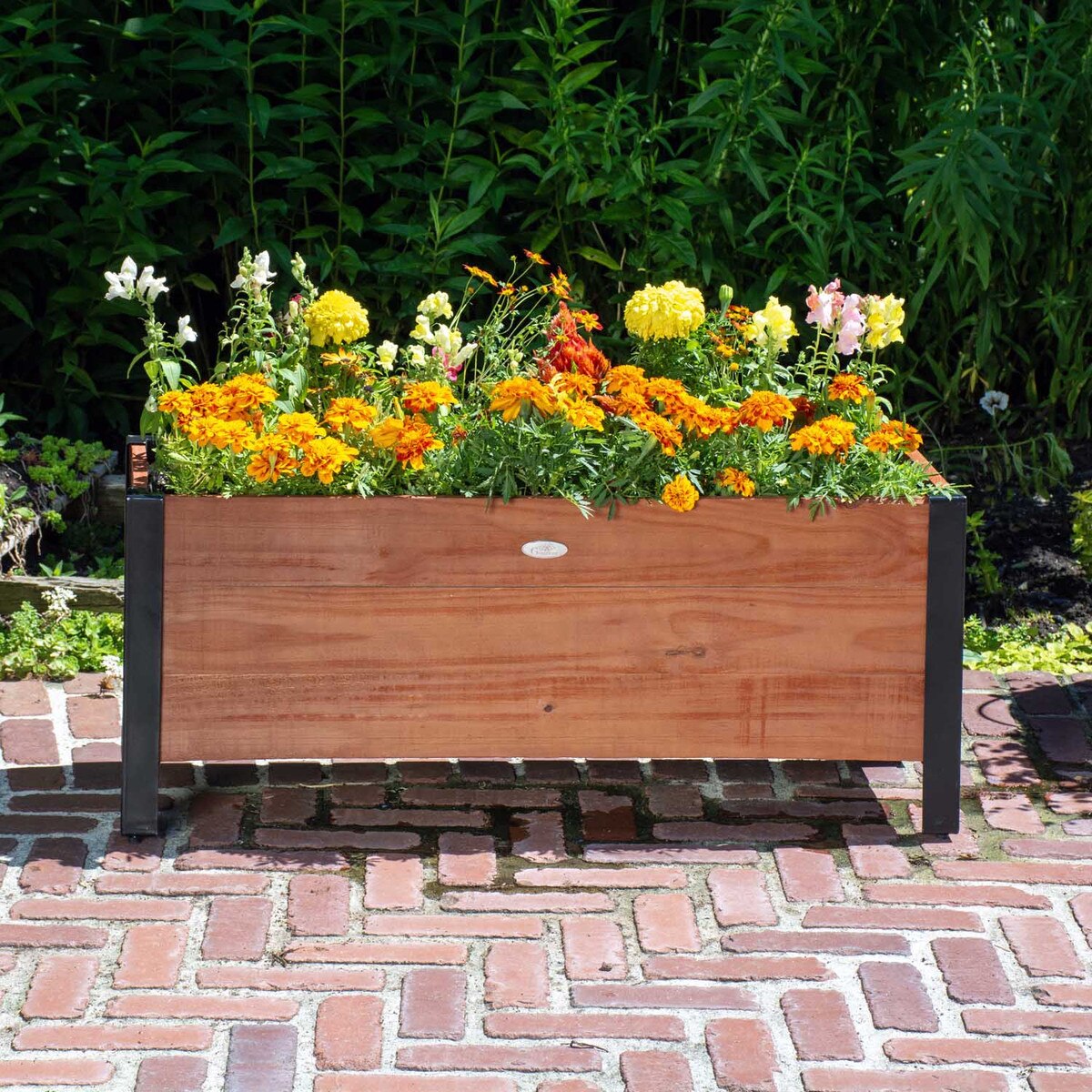 Grapevine recycled wood planter
